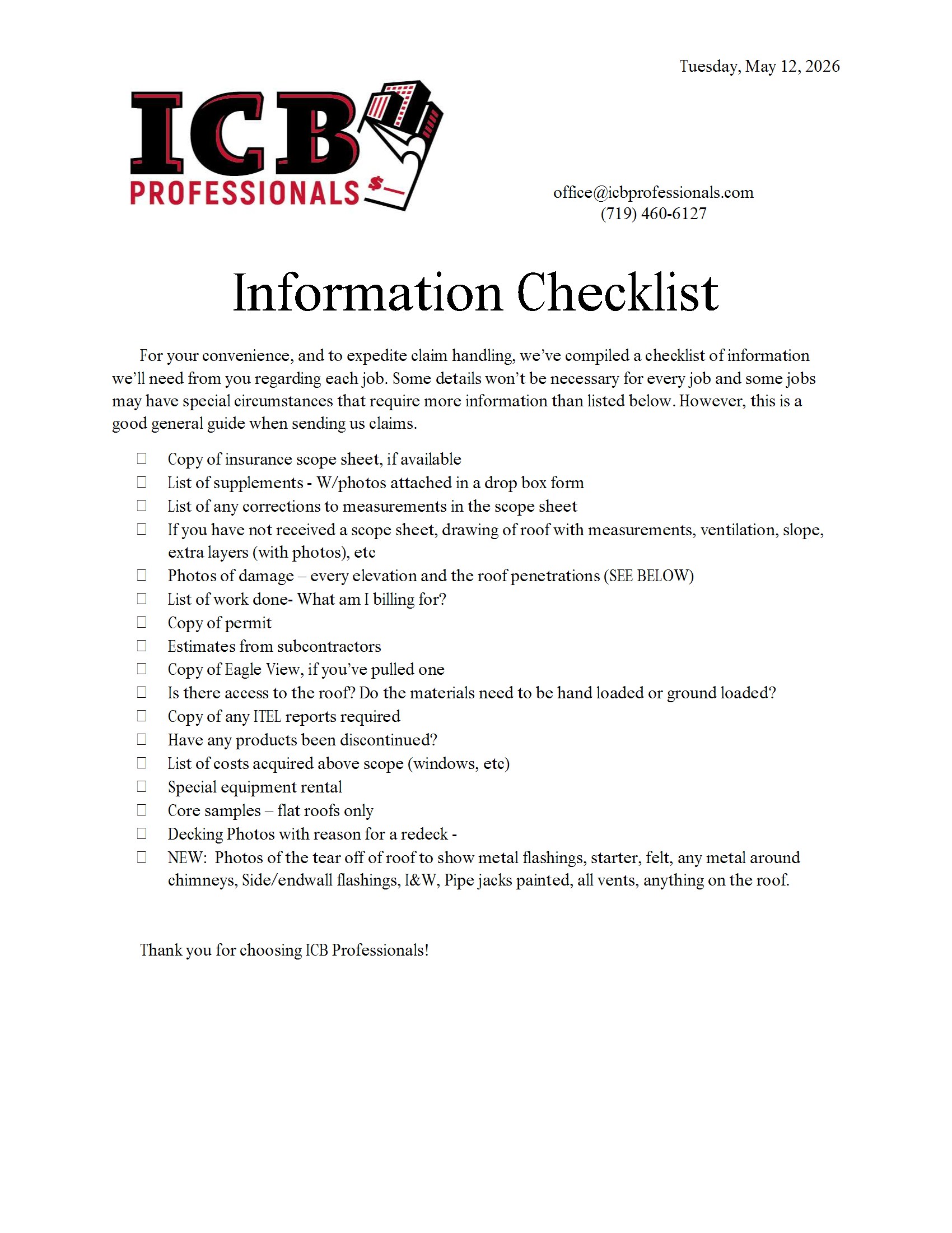 ICB Checklist Revived conv 1
